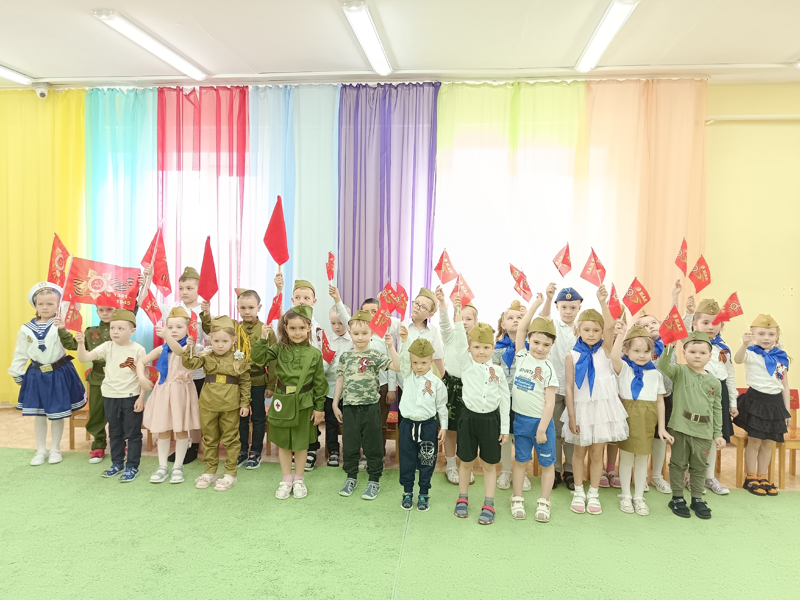 В дошкольных группах состоялось торжественное мероприятие посвященное празднованию 80 годовщины Победы в Великой Отечественной Войне!.